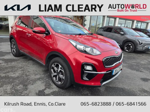 Kia Sportage MPV, Diesel Hybrid, 2020, Red