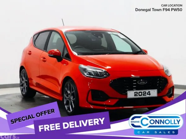 Ford Fiesta Hatchback, Petrol Hybrid, 2024, Red