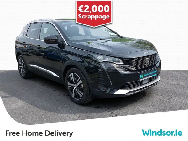 Peugeot 3008 SUV, Petrol Plug-in Hybrid, 2023, Black