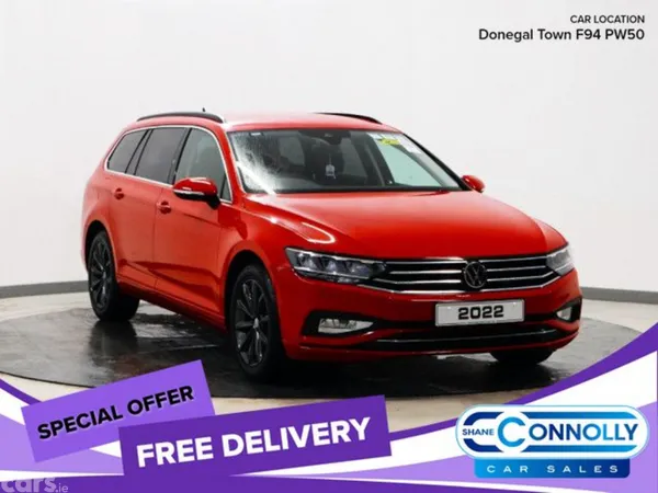 Volkswagen Passat Estate, Petrol, 2022, Red