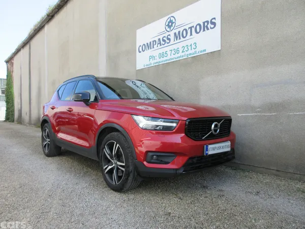 Volvo XC40 Estate, Petrol Plug-in Hybrid, 2021, Red