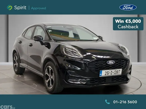 Ford Puma MPV, Petrol Hybrid, 2025, Black