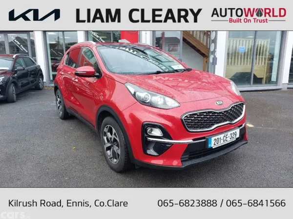 Kia Sportage MPV, Diesel Hybrid, 2020, Red