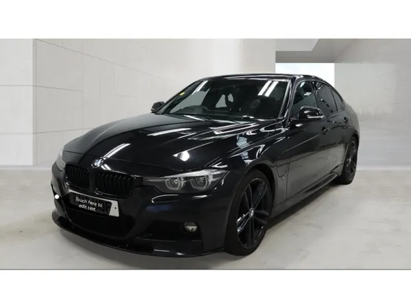BMW 3-Series Saloon, Petrol Hybrid, 2018, Black