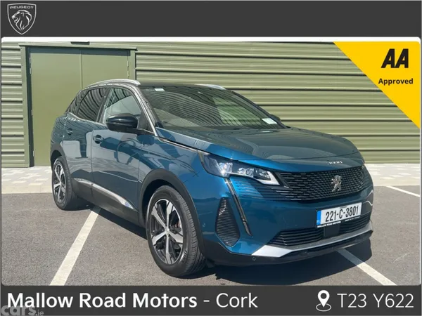 Peugeot 3008 SUV, Petrol, 2022, Blue