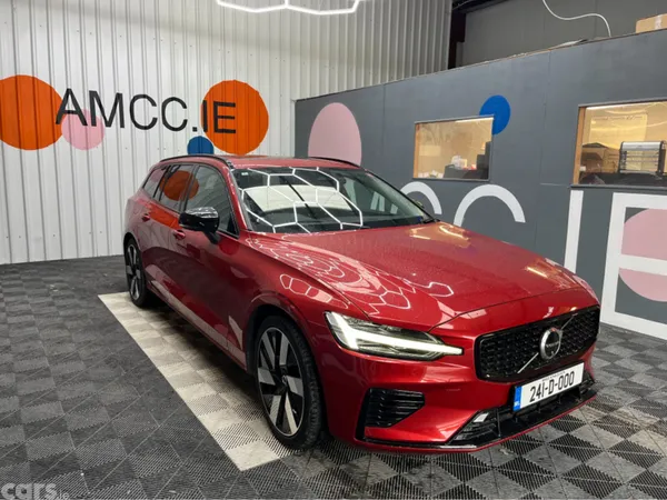 Volvo V60 Saloon, Petrol Plug-in Hybrid, 2024, Red