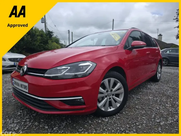 Volkswagen Golf Estate, Petrol, 2018, Red