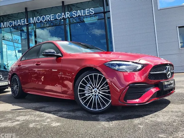 Mercedes-Benz C-Class Saloon, Diesel Hybrid, 2027, Red