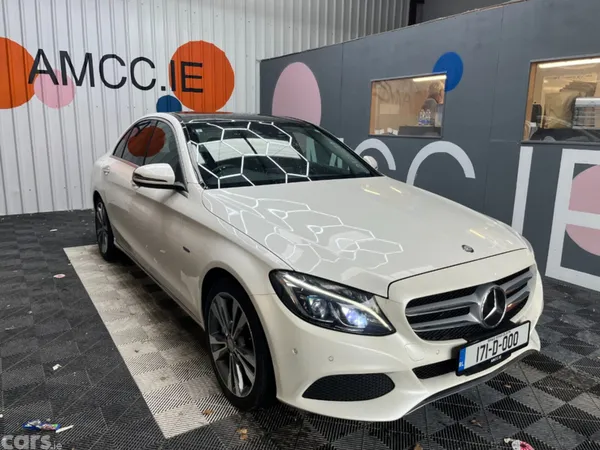 Mercedes-Benz C-Class Saloon, Petrol Plug-in Hybrid, 2017, White