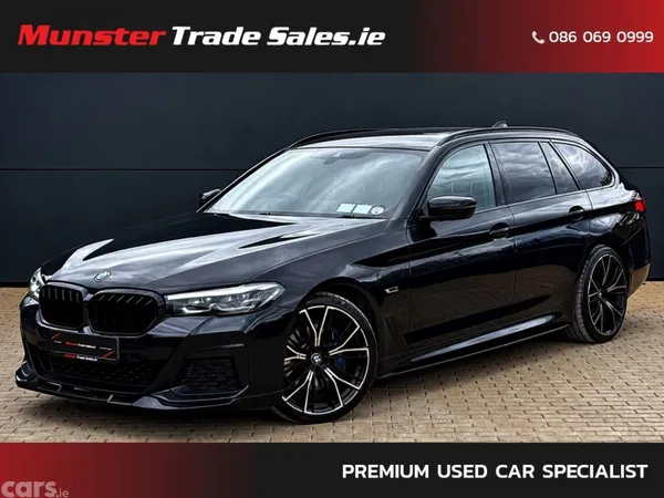 BMW 5-Series Estate, Petrol Plug-in Hybrid, 2023, Black