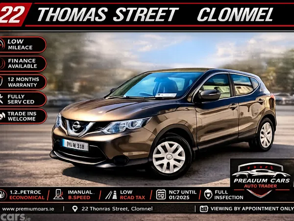 Nissan Qashqai SUV, Petrol, 2017, Brown