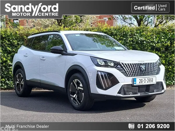 Peugeot 2008 SUV, Petrol Hybrid, 2026, White