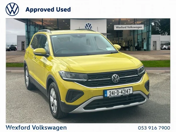 Volkswagen T-Cross SUV, Petrol, 2024, Yellow