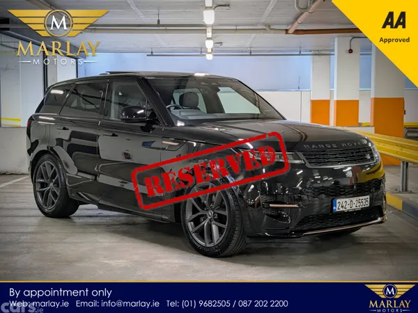 Land Rover Range Rover Sport SUV, Petrol Plug-in Hybrid, 2024, Black