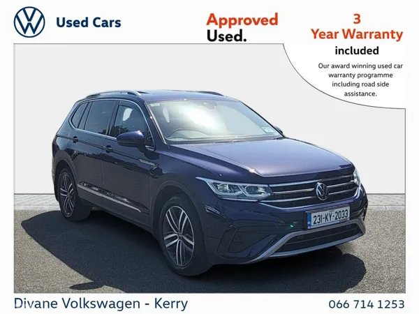 Volkswagen Tiguan Allspace SUV, Diesel, 2023, Blue