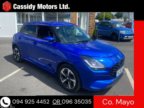 Suzuki Swift Hatchback, Petrol Hybrid, 2024, Blue