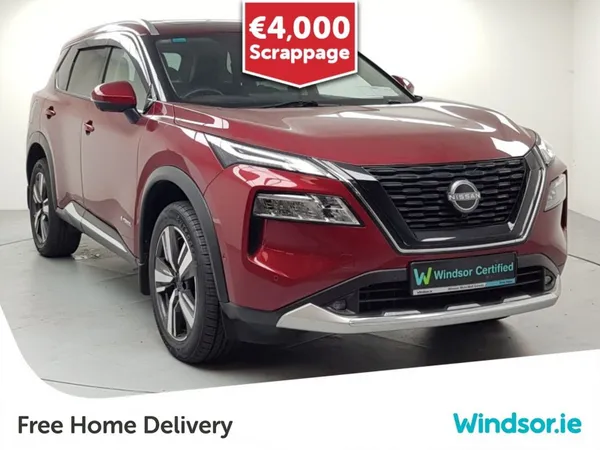 Nissan X-Trail SUV, Petrol Hybrid, 2023, Red