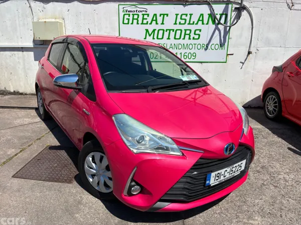 Toyota Vitz Hatchback, Petrol Hybrid, 2019, Pink