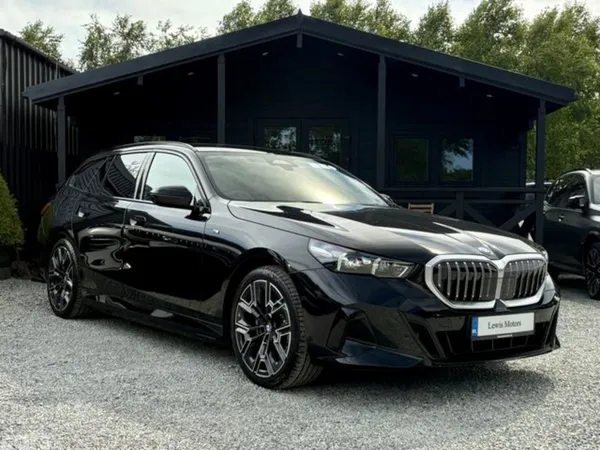 BMW 5-Series Estate, Petrol Hybrid, 2025, Black