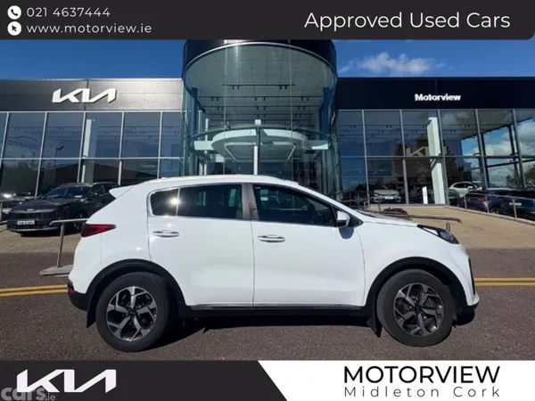 Kia Sportage SUV, Diesel Hybrid, 2021, White