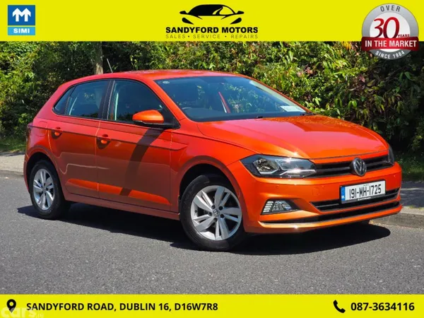 Volkswagen Polo Hatchback, Petrol, 2019, Orange