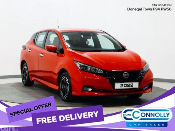 Nissan Leaf Hatchback, Electric, 2022, Red