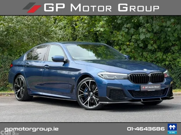 BMW 5-Series Saloon, Petrol Plug-in Hybrid, 2022, Blue