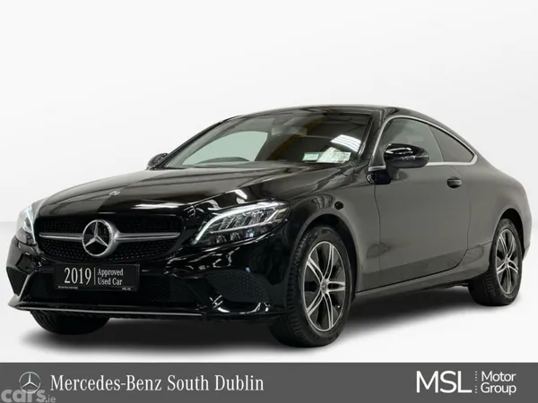 Mercedes-Benz C-Class Coupe, Petrol, 2019, Black