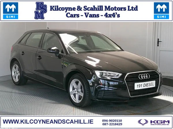 Audi A3 Hatchback, Diesel, 2019, Black