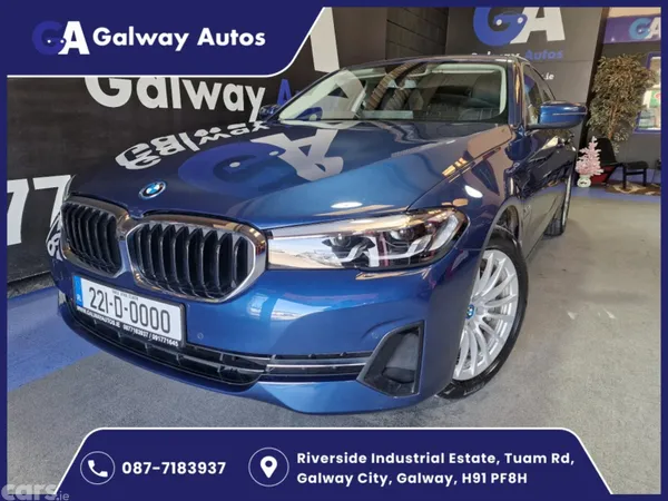 BMW 5-Series Saloon, Petrol Hybrid, 2022, Blue