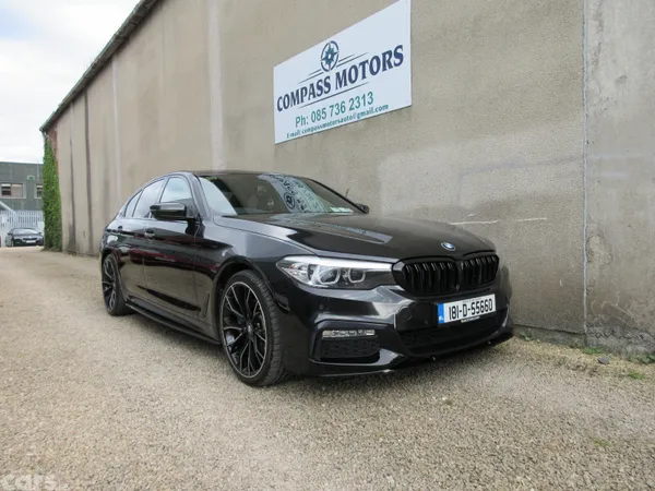 BMW 5-Series Saloon, Petrol Plug-in Hybrid, 2018, Black