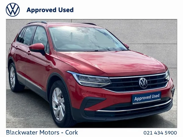 Volkswagen Tiguan SUV, Diesel, 2021, Red
