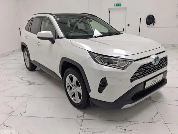 Toyota RAV4 Estate, Petrol Hybrid, 2021, White