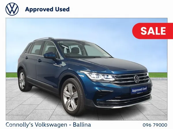 Volkswagen Tiguan SUV, Petrol, 2021, Blue