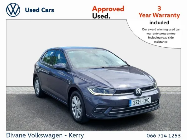 Volkswagen Polo Hatchback, Petrol, 2023, Grey