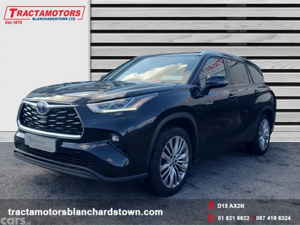 Toyota Highlander Estate, Petrol Hybrid, 2022, Black