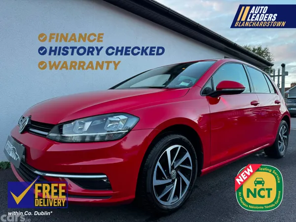 Volkswagen Golf Hatchback, Petrol, 2019, Red