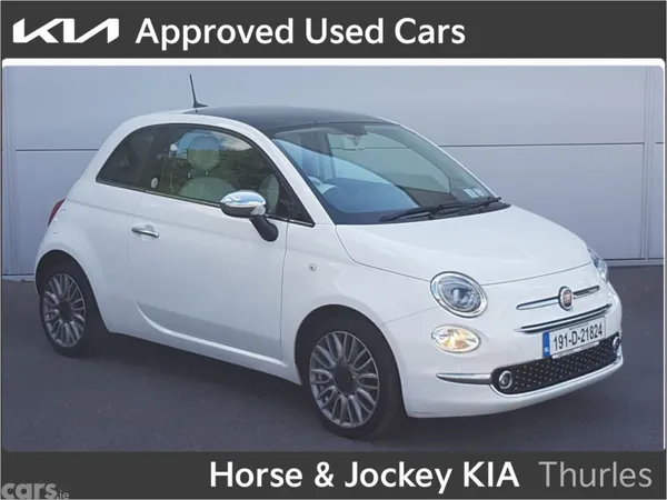 Fiat 500 Hatchback, Petrol, 2019, White