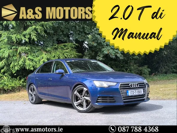 Audi A4 Saloon, Diesel, 2017, Blue