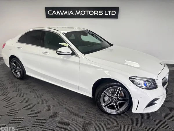 Mercedes-Benz C-Class Saloon, Petrol Hybrid, 2019, White