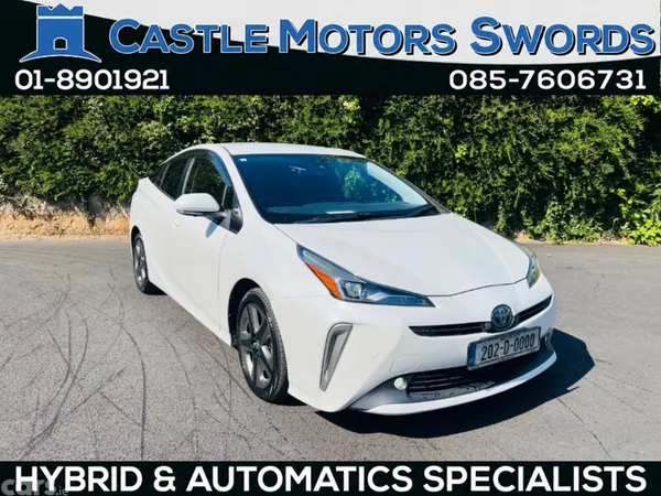Toyota Prius Saloon, Petrol Hybrid, 2020, White