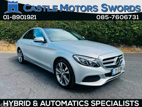 Mercedes-Benz C-Class Saloon, Petrol Plug-in Hybrid, 2017, Silver