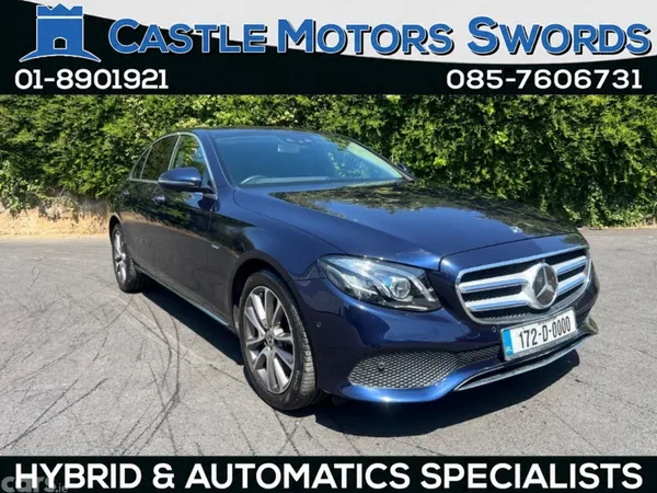 Mercedes-Benz E-Class Saloon, Petrol Hybrid, 2017, Blue