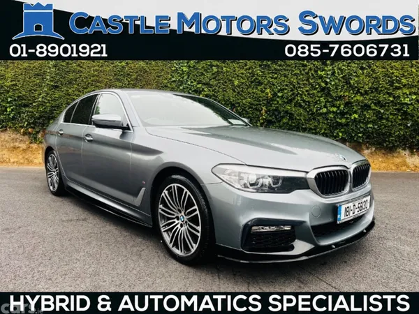 BMW 5-Series Saloon, Petrol Plug-in Hybrid, 2018, Blue