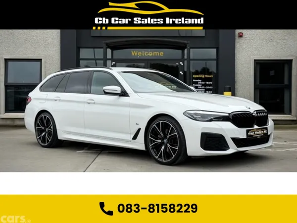 BMW 5-Series Estate, Diesel Hybrid, 2022, White