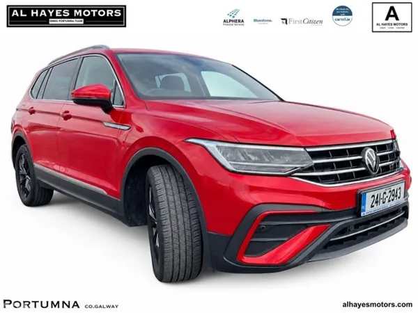 Volkswagen Tiguan Allspace SUV, Diesel, 2024, Red