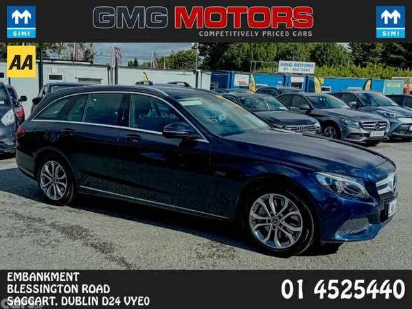 Mercedes-Benz C-Class Estate, Petrol Plug-in Hybrid, 2018, Blue