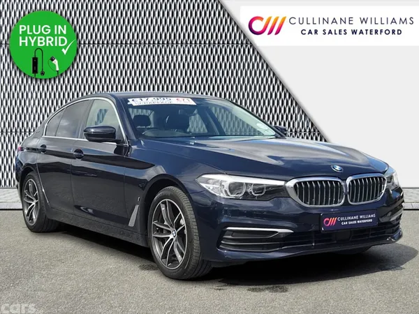 BMW 5-Series Saloon, Petrol Plug-in Hybrid, 2018, Blue