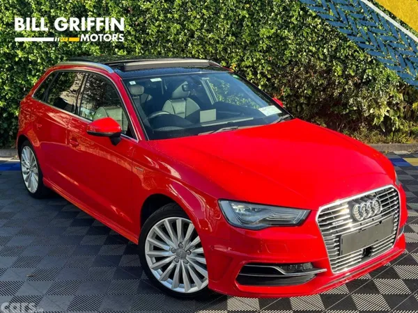 Audi A3 Hatchback, Petrol Hybrid, 2015, Red