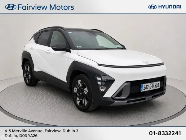 Hyundai KONA SUV, Petrol Hybrid, 2024, White